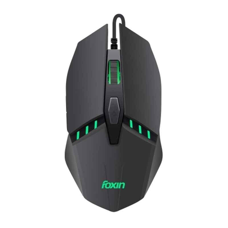 Foxin Phantom GM 103 7200DPI Black Wired Optical Gaming Mouse with 1.5m Cable, 10 Million Clicks & RGB Lighting