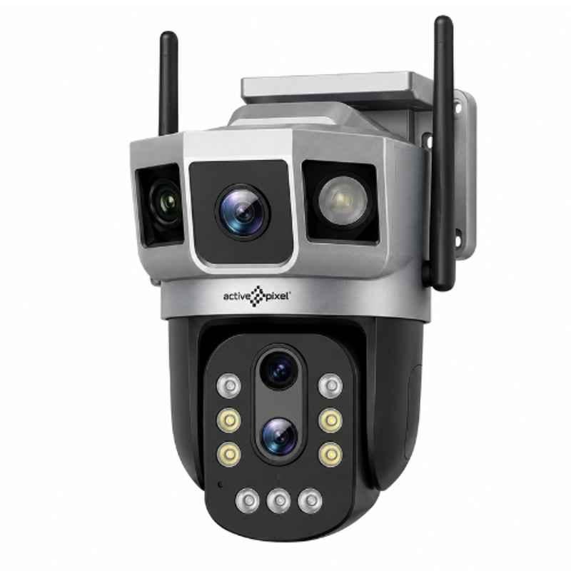 Active Pixel G9 4MP+4MP 4G Dual Lens PTZ WiFi Camera with 10X Zoom, Colour Night Vision & Motion Detection