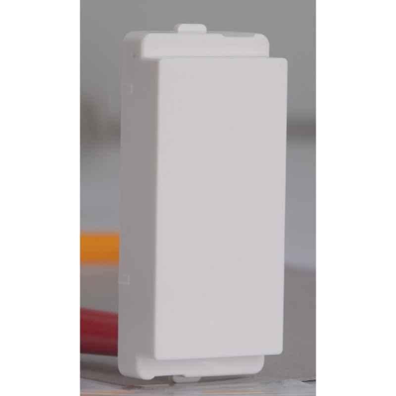 Schneider Electric Livia 1 Module White Blank Plate, P0001 (Pack of 40)