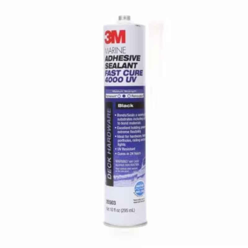 3M Marine 12 Pcs 600ml Black Adhesive Sealant Case, 4000