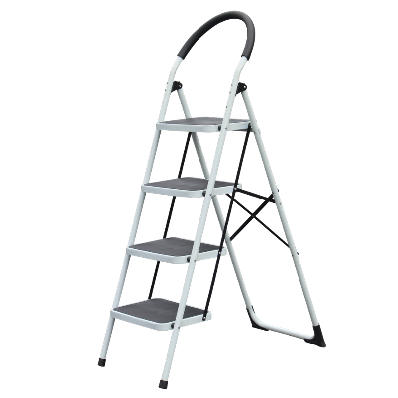 Bigapple 4 Step Steel Foldable Household Anti Skid Ladder, BA-254