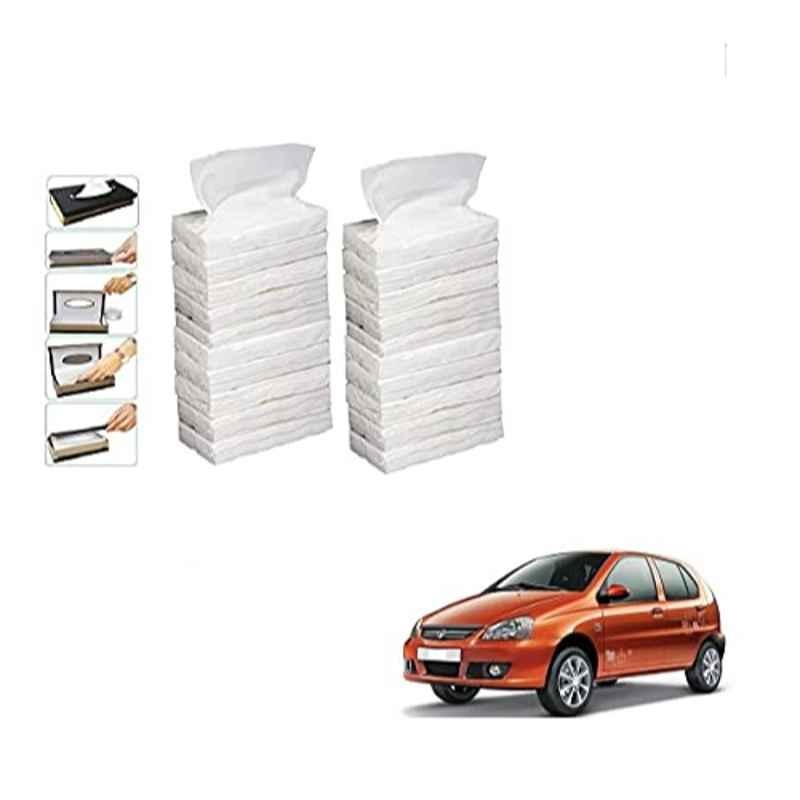 Kozdiko 100 Pulls Dispenser Box Refiller Tissue Paper with 200 Sheets for Tata Indica (Pack of 20)