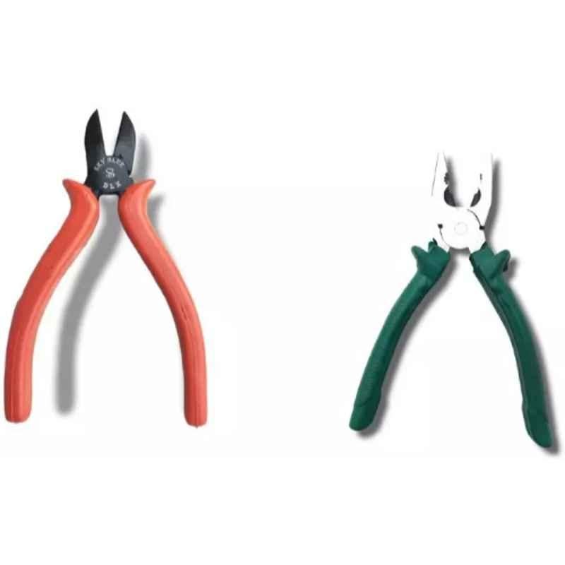 Sky Blue 2 Pcs 7.8 inch Lineman Plier Combo, SBE_PLIER_COMBO_MOD_00625