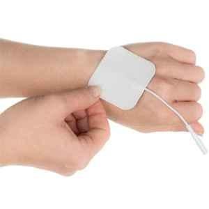 Physiotrex White Physiotherapy Self Adhesive Electrode Pads for Electronic Stimulators, IFT, TENS, EMS & Pulse Massagers