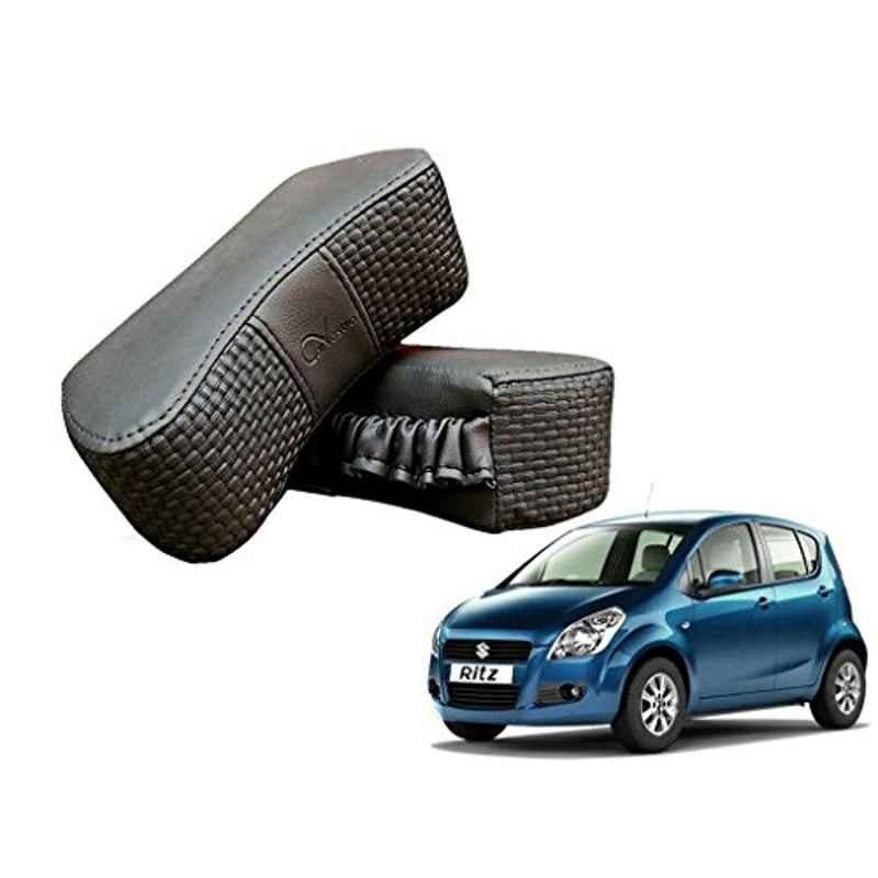 Kozdiko 2 Pcs Memory Foam Grey Luxurious Neck Rest Cushion Pillow Set for Maruti Ritz