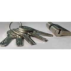 Bonus Euro Profile 85mm Brass Brush Steel Both Side Key 10 Pin Cylinder Lock