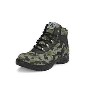 Eego Italy Canvas Steel Toe Green Millitary Boots, Size: 10, WW-104