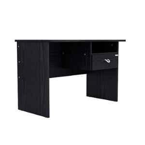 Godrej Interio Uno Engineered Wood Matte Finish Granite Black Rectangular Study Table