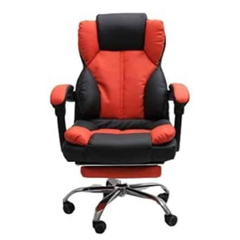Karnak 12 kg 50x85x50cm Leather & Foam Red Ergonomic Computer Desk Chair, KOC854A65