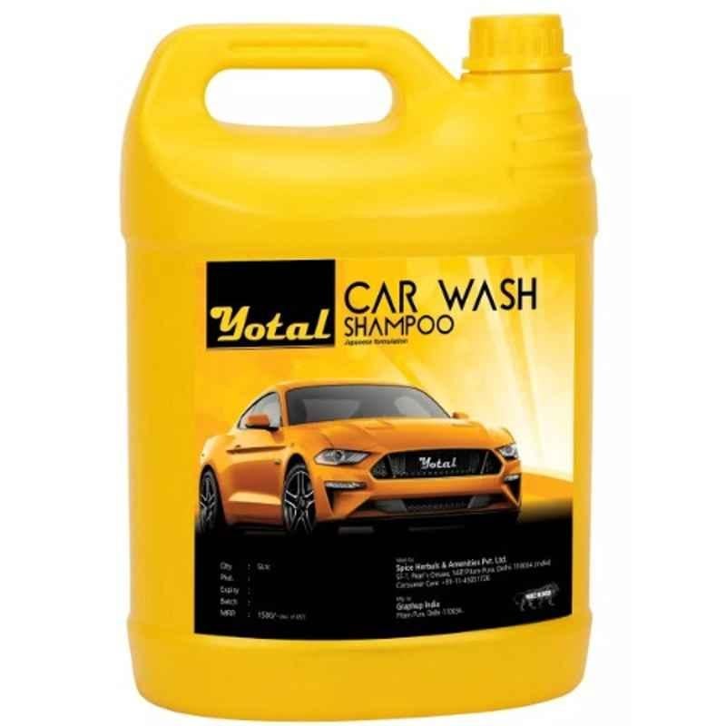 Yotal Car Shampoo 5 Litre Ph Neutral Formula For Spot Free Cleaning With Extra Foam Booster