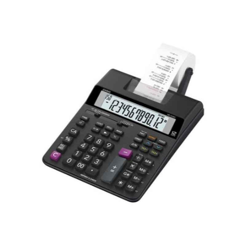 Casio 313x195x64.7mm Plastic Black 12 Digit Printing Calculator