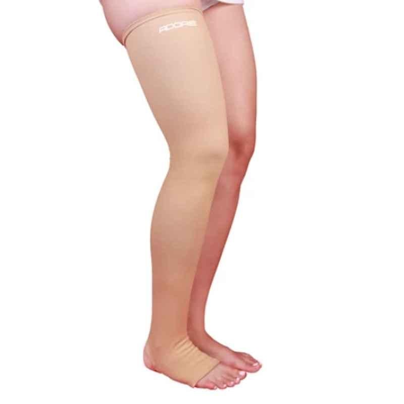 Buy Adore Spandex Beige Mid Thigh Compression Stocking, AD-703, Size: XXL  Online At Price ₹999