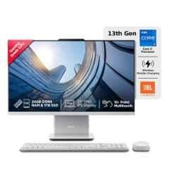 Lenovo IdeaCentre AIO 27IRH9 Cloud Grey Desktop with 13th Gen/Intel Core i7-13620H/24GB/1TB SSD/Win 11/Microsoft 365 & Office 24/Wireless EOS Keyboard & Mouse/27 inch FHD Display, F0HM00W2IN