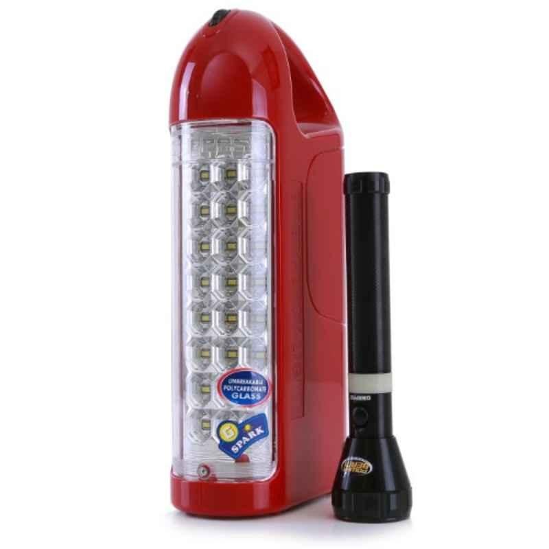 Geepas 15W 4500mAh Rechargeable LED Lantern & Torch Combo, GEFL4629