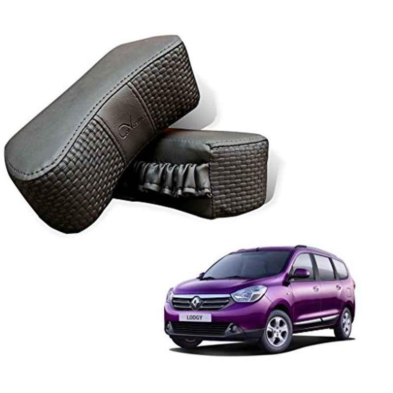 Kozdiko 2 Pcs Memory Foam Grey Car Vastra Neck Rest Cushion Set for Renault Lodgy, koz_5373