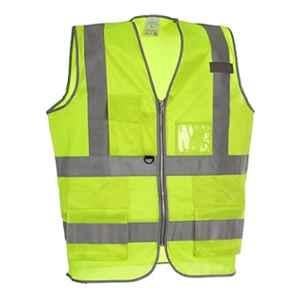 Evion ES-032-GN-L Polyester Green Reflective Safety Jacket, Size: L (Pack of 20)
