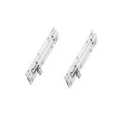 Fastgear Stainless Steel Silver Matt & Glossy Finish Push to Close Tower Bolt, FG2106 (Pack of 2)