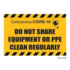 Jeepl do not Share Equipment Sticker, jeepl-404