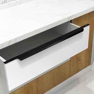Plantex Profile Handle for Kitchen Cabinet/36 inch Aluminium Drawer Profile Handle/Wardrobe Pull Handle for Home/Office/Hotel (Black)