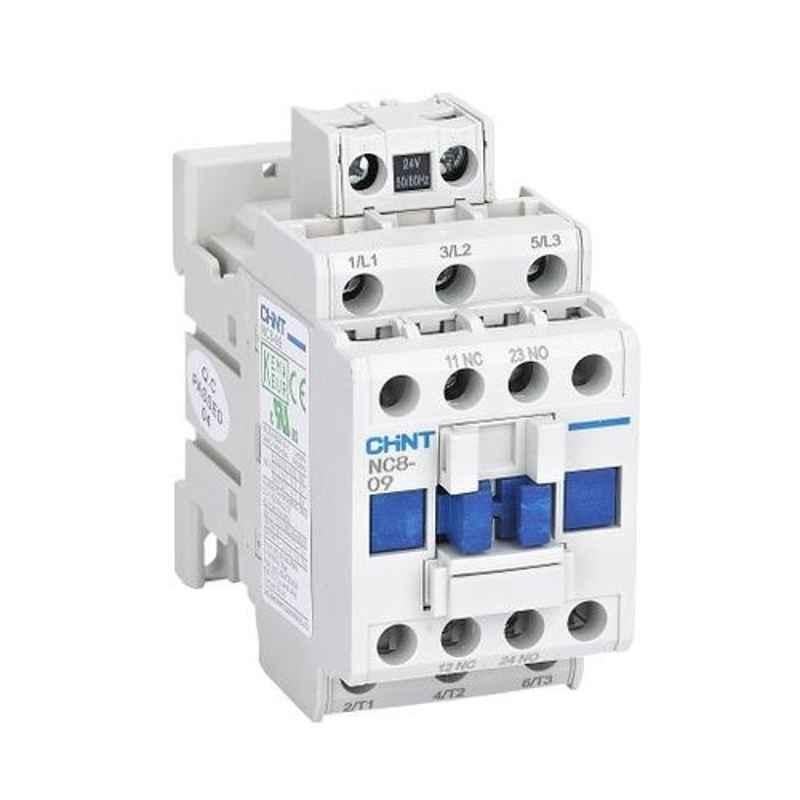 Chint NC8-18 18A 3P 3NO 415V Contactor, 781636