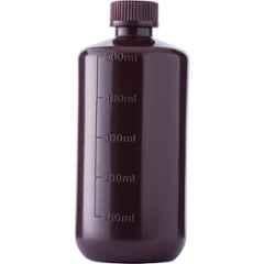 Abdos 100Pcs 15ml HDPE Amber Narrow Mouth Bottles, P11157A