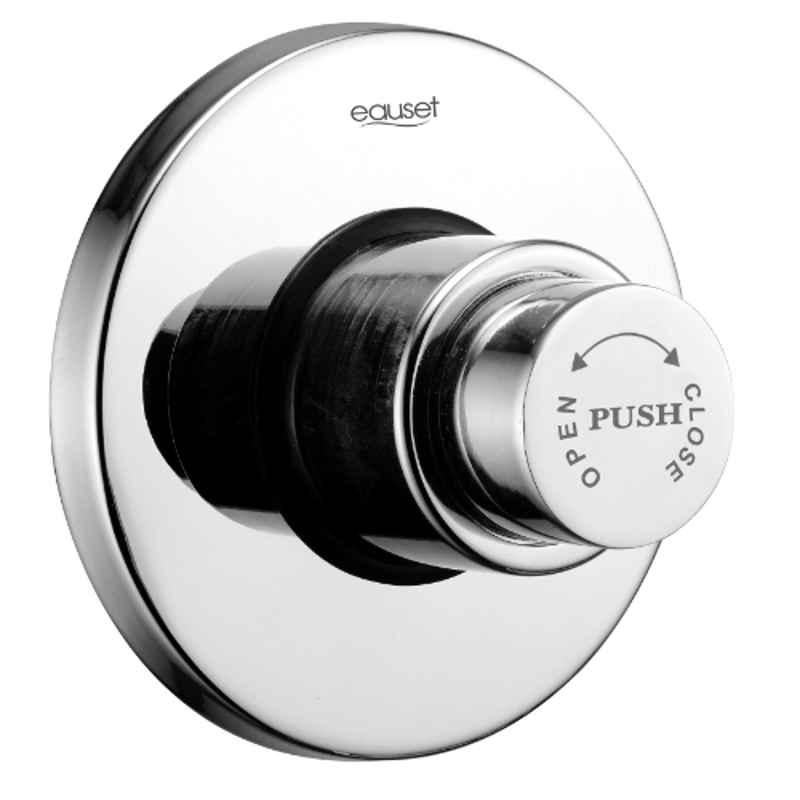 Eauset Allied 32mm Brass Chrome Finish Single Flow Water Divertor Concealed Flush Valve with Round Flange, CCD281