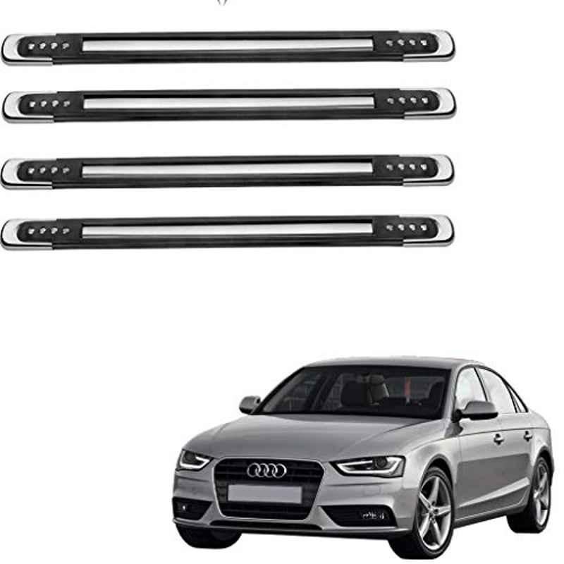 Kozdiko 4 Pcs Designer Black Bumper Protector Set for Audi A4, Koz-66096