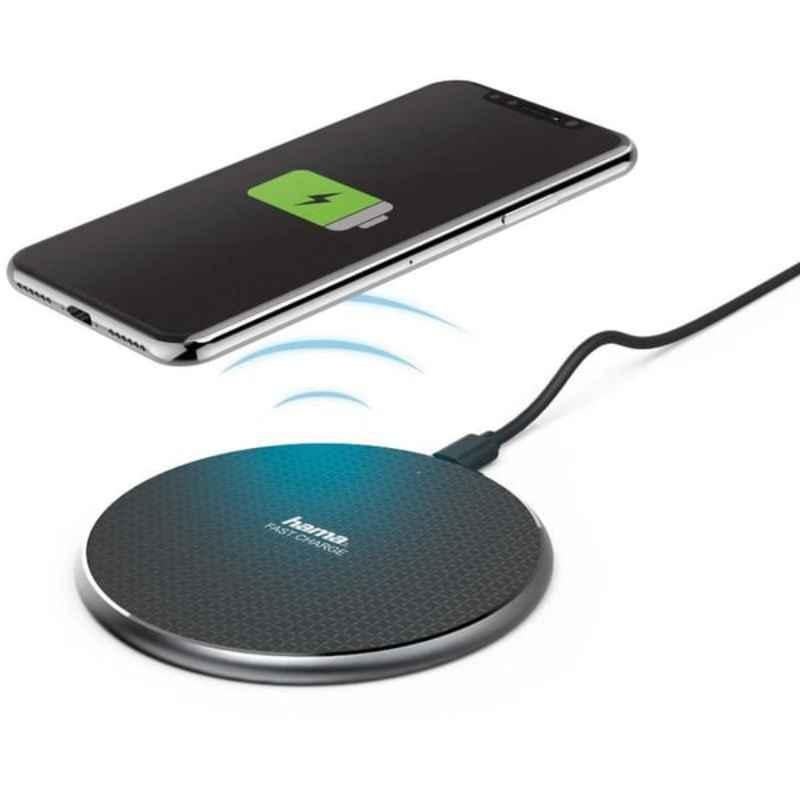 Hama 188318 QIFC 101.5x6mm Black 10 Wireless Charger