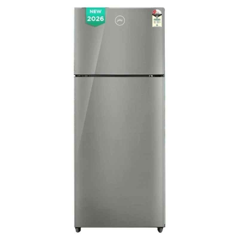 Godrej Eon Alpha 238 Litre 2 Star Steel Grey Double Door Refrigerator, RT EONALPHA 270AN RI ST GL