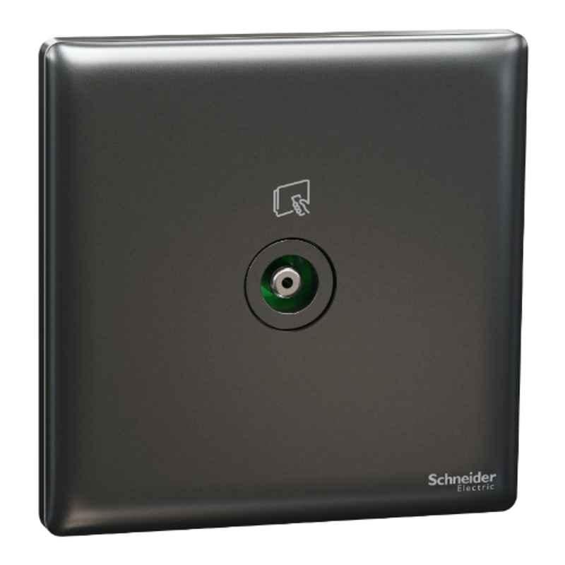 Schneider Electric Unica X 1M 75Ohm Dark Grey TV Socket, NUX31TV_DG