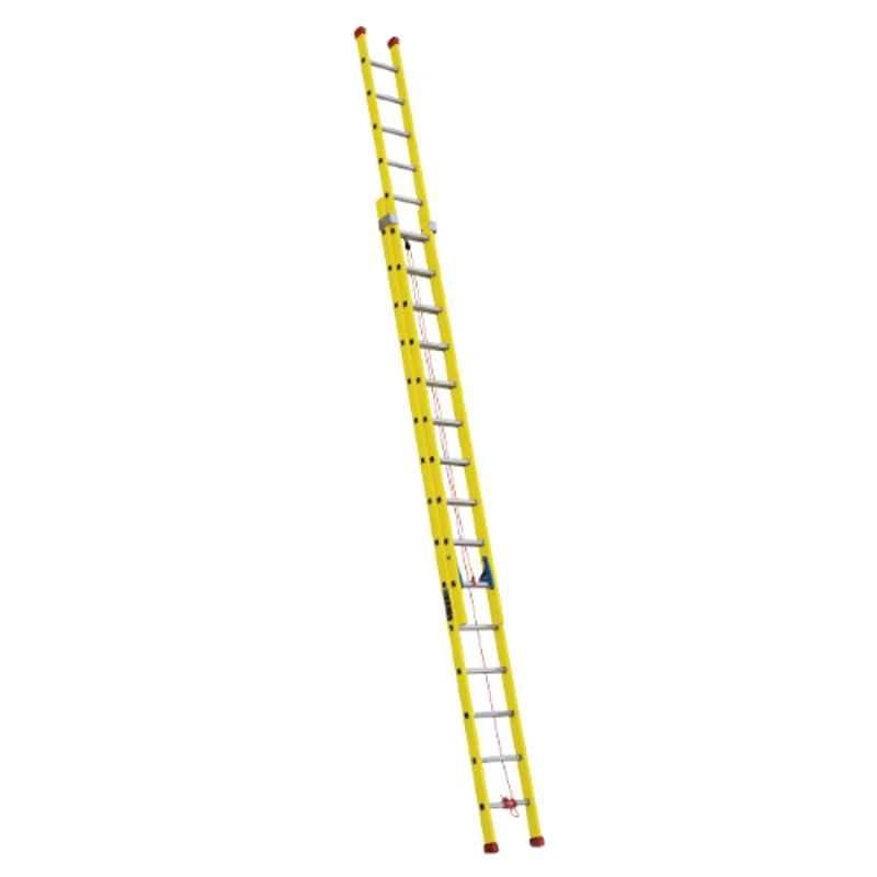 Topman 13+13 Step Fiber Glass Double Section Straight Ladder, FRPDSL13