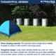 Strauss 62x15x6cm Polyester Multicolor Portable Waterproof Camping Tent, ST-1526