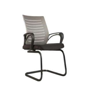 CELLBELL Desire C104 Mesh Metal Base Grey Visitor Chair for Office