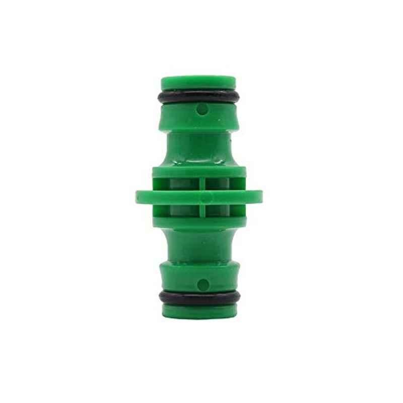 Huijunwenti 1/2 inch Green 2 Way Hose Connector (Pack of 5)