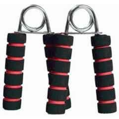 QUIT-X 8.3cm Red Foam Grip Rubber Ring Adjustable & Comfort Handles Hand Fitness Grip