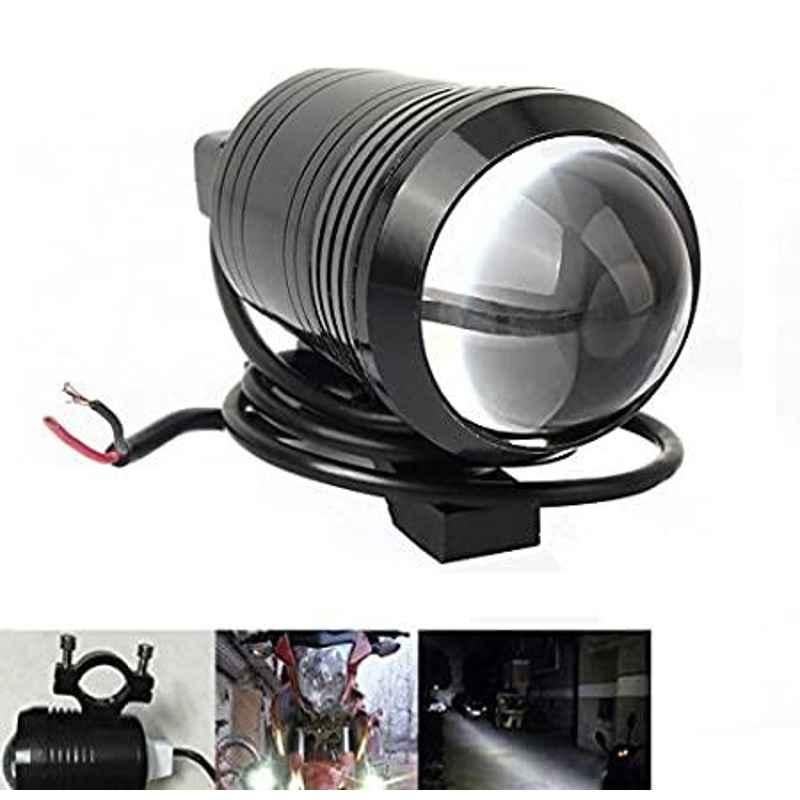 AOW U1 LED Motorycle Fog Light Bike Projector Auxillary Spot Beam Light (Black, 1 Pc) for Hero CD Dawn