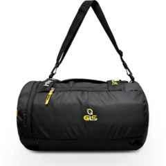 GLS Hector 40 Litre Polyester Black Gym Duffle Bag with One Front & Shoe Pocket