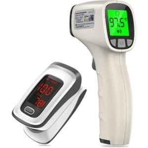 Carent Infrared Thermometer & Flinger Tip Pulse Oximeter Set