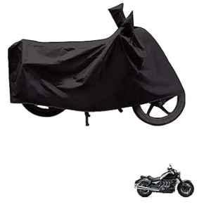 Kozdiko Polyester Black Dust & Waterproof Bike Body Cover with Mirror Pockets for Triumph Rocket III Roadster