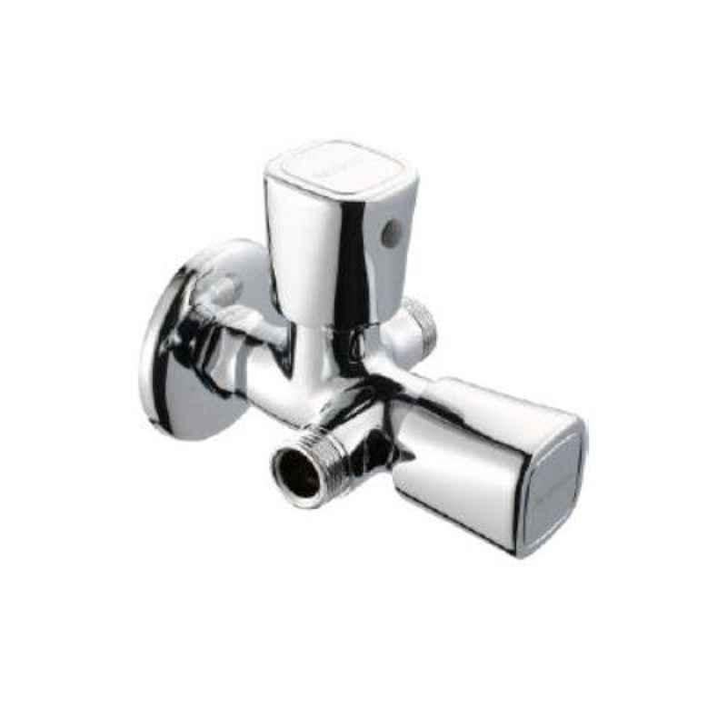 Hindware Dove Stainless Steel Chrome 2 Way Angular Stop Cock, F740006CP