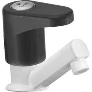 Sparsh Pearl Regal REG-774 Plastic Black & White Pillar Tap Faucet for Bathroom & Kitchen