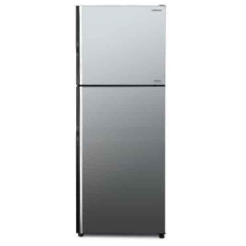 Hitachi 403L Silver Top Mounted Double Door Refrigerator, RVX500PUK9KBSL