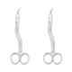 Forgesy Stainless Steel Stitch Cutting Scissors, FORGESY193 (Pack of 2)