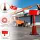 Ladwa 750mm Traffic Safety Cone with 6m Chain, 6 Hooks & 1 Sign Plate (Pack of 6)