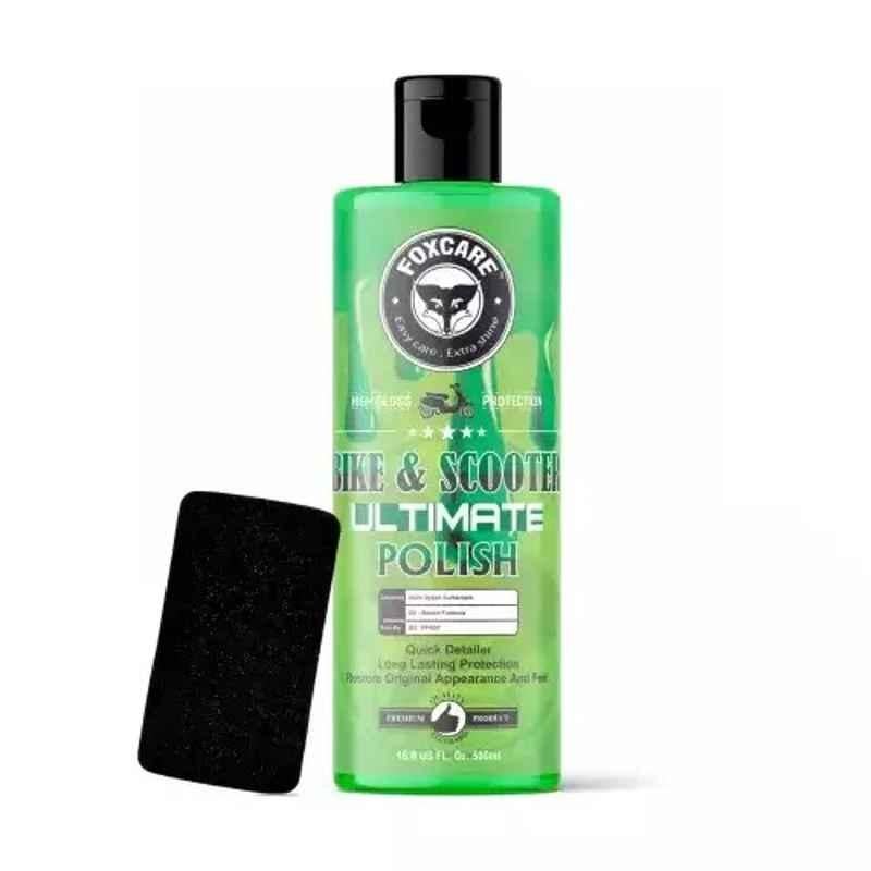 Foxcare Car Exterior Surface, Metal Parts, Dashboard, Tyres, Chrome Accent, Leather Liquid Cars 500 Ml Liquid Car Polish