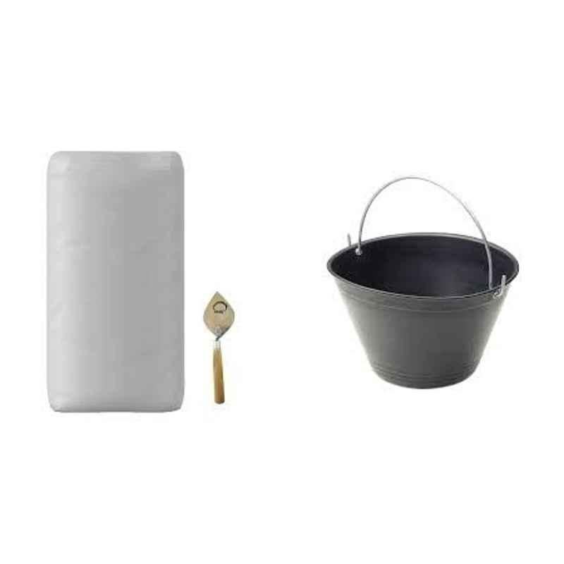 Abbasali 2kg White Cement With Karandi & PVC Bucket