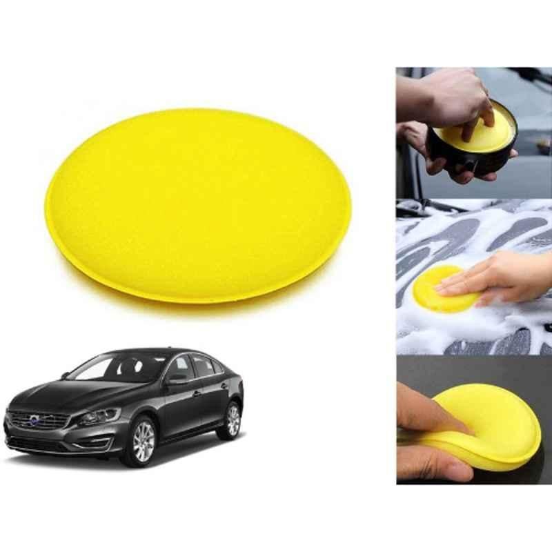 Auto Pearl Polyurethane Beige Washing & Waxing Polish Foam Sponge for VolvoS60