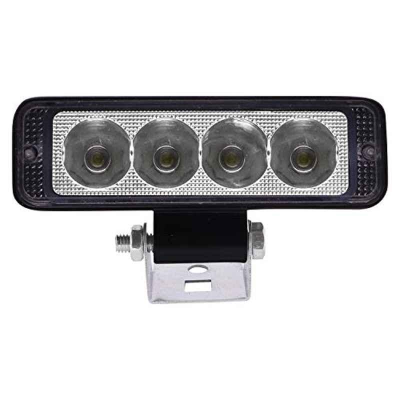 AllExtreme Ex4Lf1P 4 Led Fog Light Bar Flood Led Work Light Single Row Waterproof Driving Lamp Universal For Car Motorcycle Bike (12W)