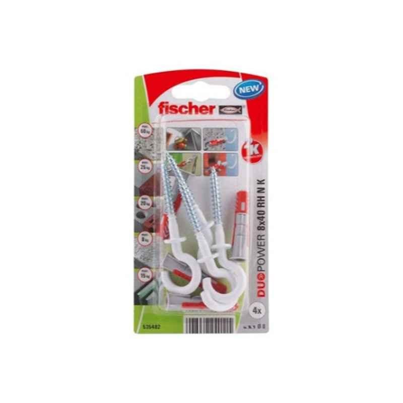 Fischer 535482 8x40mm Multicolour Hook (Pack of 20)