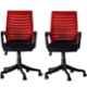Regent Boom Net & Metal Black & Red Mesh Chair